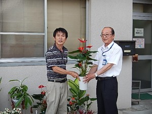 岡崎市花き温室園芸組合さまより寄附