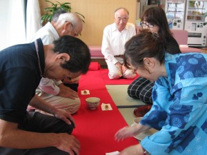 お抹茶の提供