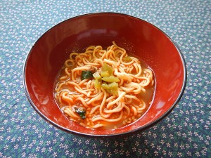 辛い担担麺にハラペーニョをトッピング