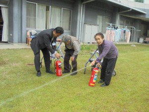 水消火器体験